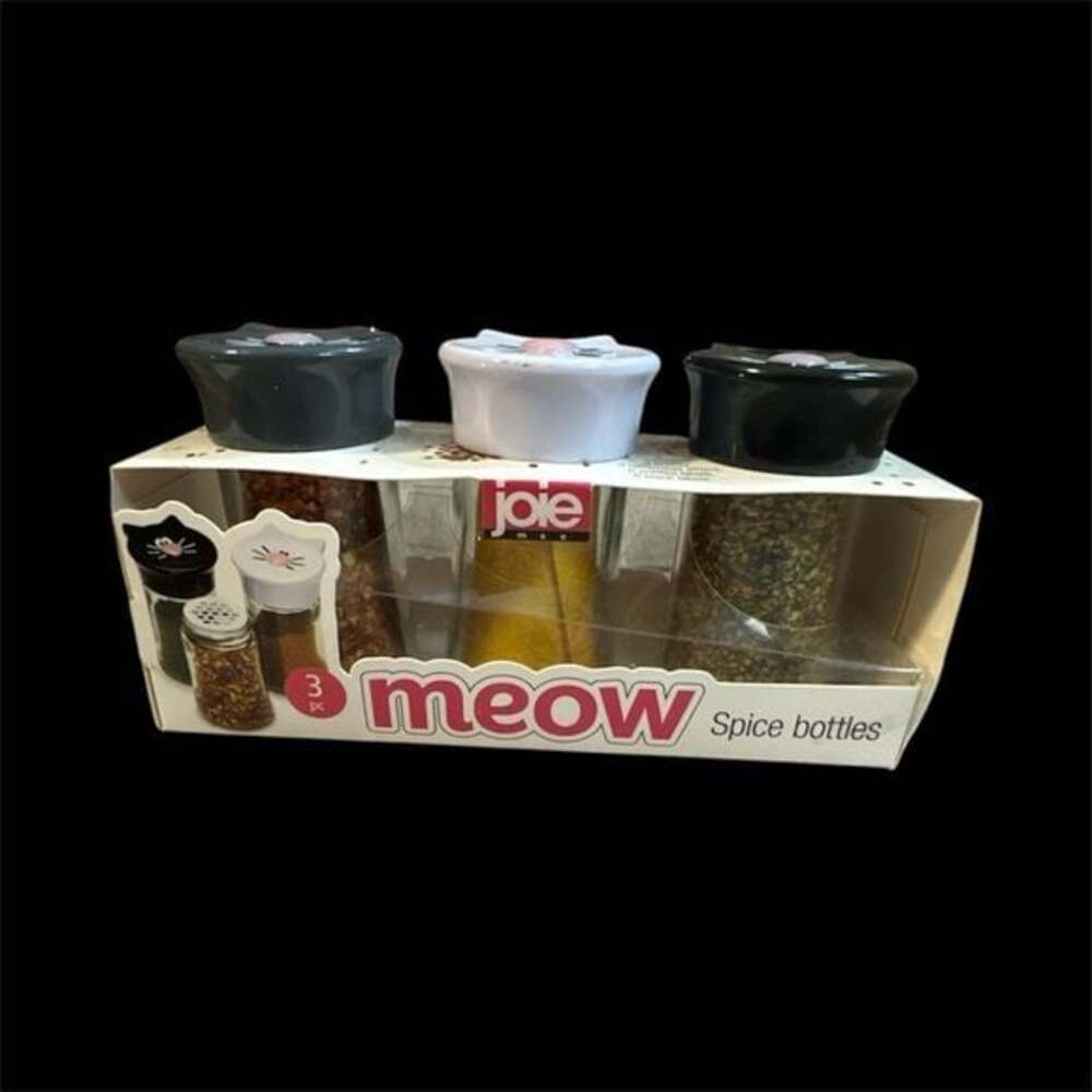 Joie Cat-Themed Spice Bottle Trio
